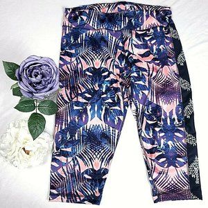 Reebok Capri Leggings PlayDry Women's Sz L Large